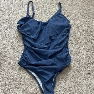 Blue One Piece Swimsuit